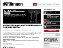 Tablet Screenshot of bygningen.dk